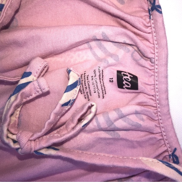 Tea Collection girls size 12 cotton dress. Pink with blue ice cream cone pattern - Picture 5 of 6